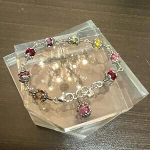 Vintage Brighton Glass Mountain Multi Color Bracelet RETIRED
